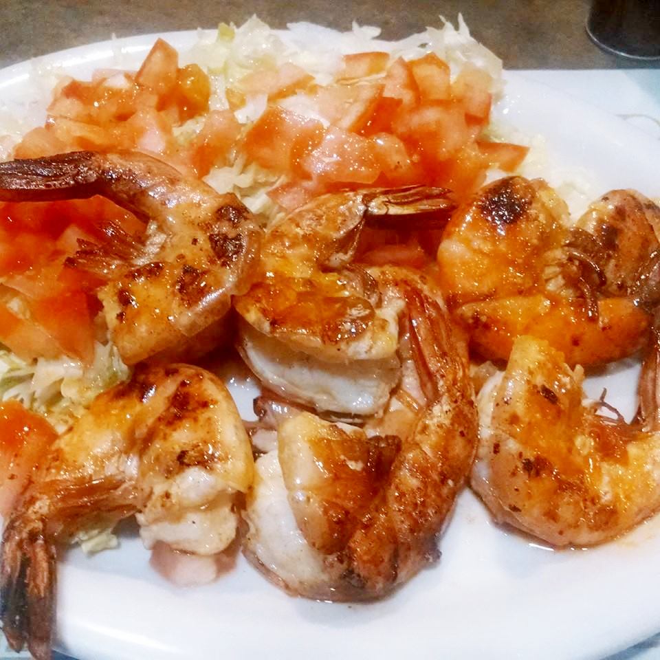 Camarão grelhado ; Grilled shrimp
