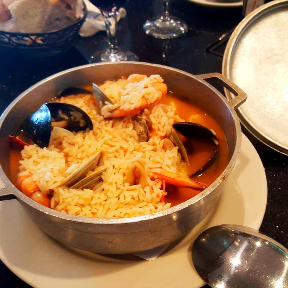 Seafood in rice